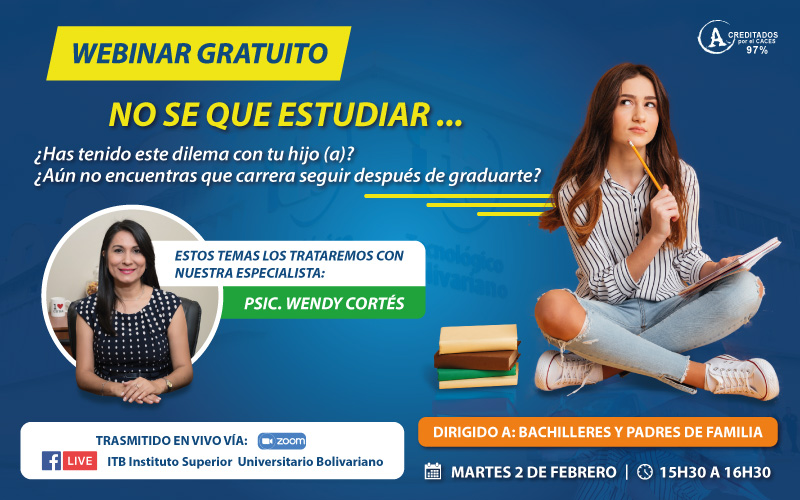 Webinar - NO SÉ QUE ESTUDIAR