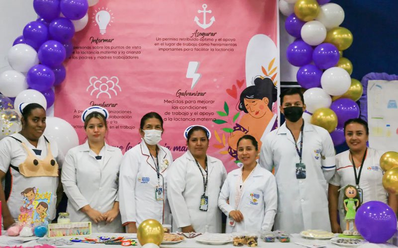 Todo un éxito fue el conversatorio de la Semana Mundial de la Lactancia Materna
