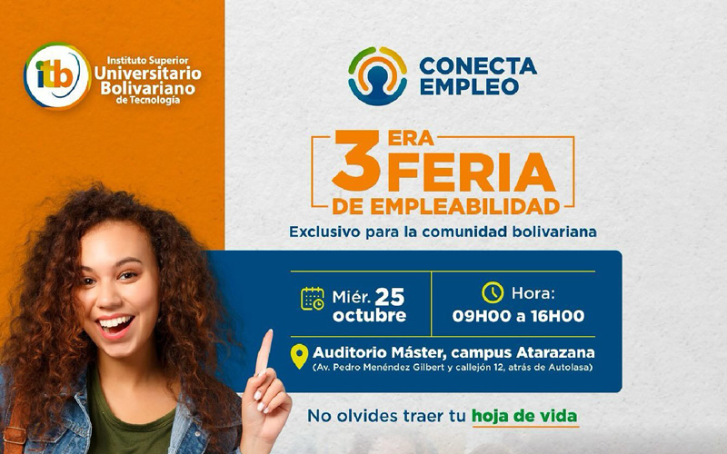 No te pierdas la 3ra Feria de Empleabilidad, un evento exclusivo para estudiantes y graduados del ITB