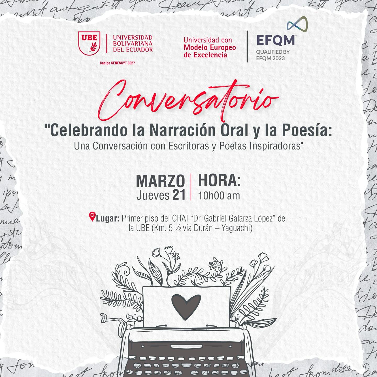 Conversatorio "Celebrando la Narración Oral y la Poesía: Una Conversación con Escritoras y Poetas Inspiradoras"