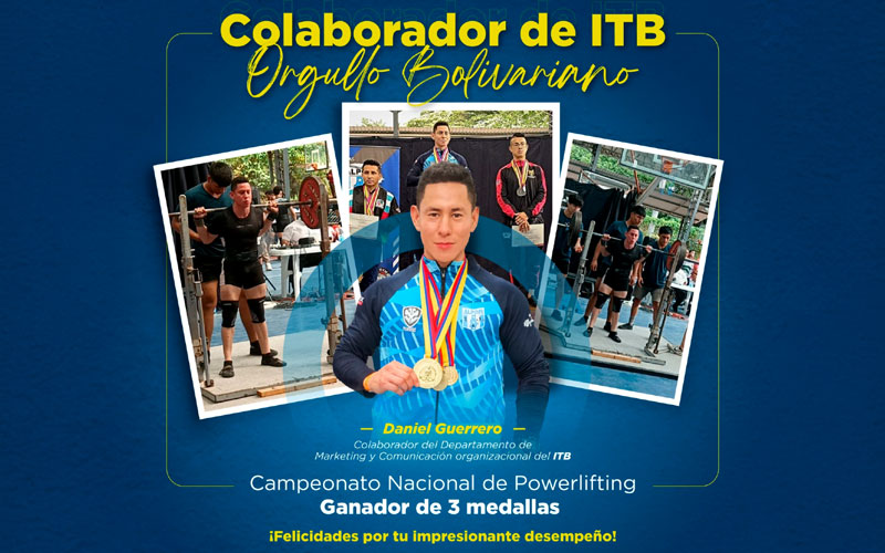 ¡Estamos orgullosos de anunciar el triunfo de Daniel Guerrero, miembro de nuestro equipo de Marketing y Comunicación Organizacional del ITB! 