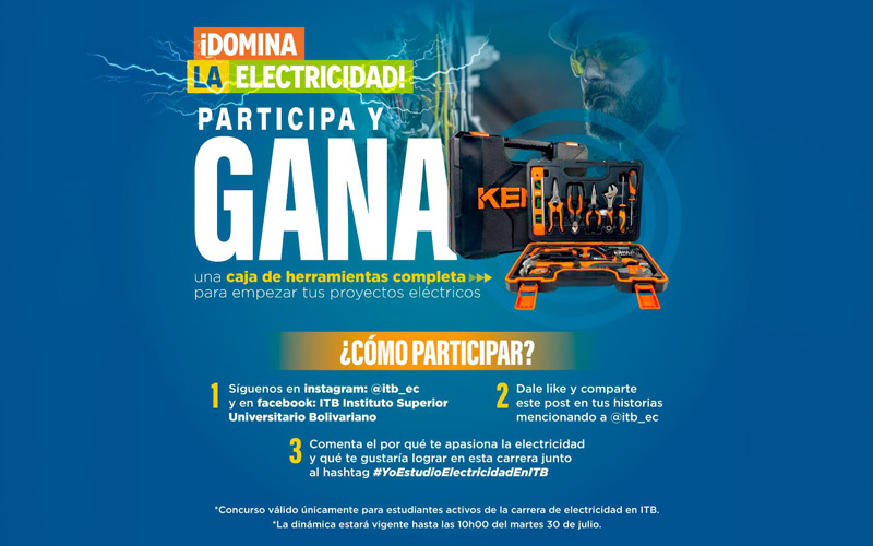 ¡Participa y gana una caja de herramientas completa para tus proyectos eléctricos! 