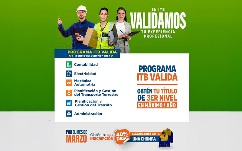 ¡Tu experiencia ahora vale un título! 