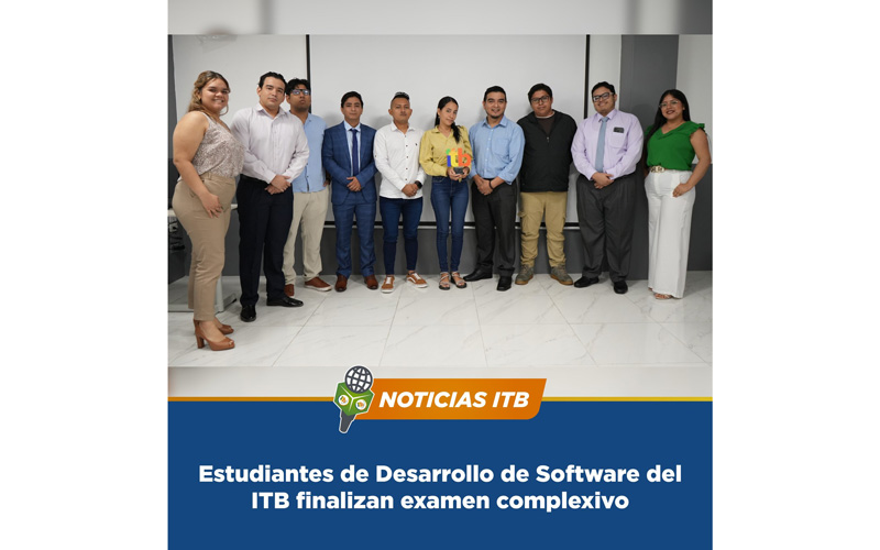 El ITB  llevo a cabo la evaluación complexiva para los estudiantes del grupo M-DL-A001