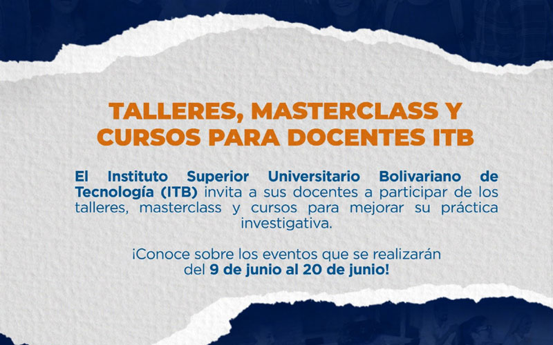 El ITB impulsa la formación docente con talleres, masterclass y cursos especializados 