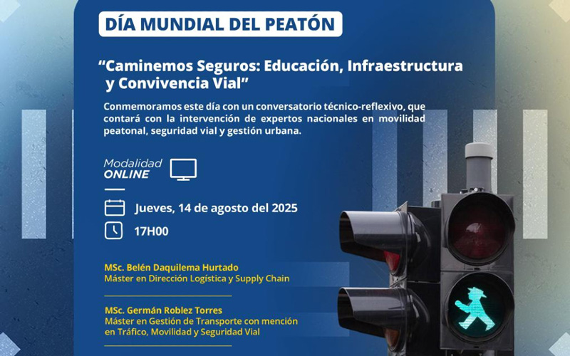 Te invitamos a conmemorar el Día Mundial del Peatón con el lema Caminemos Seguros