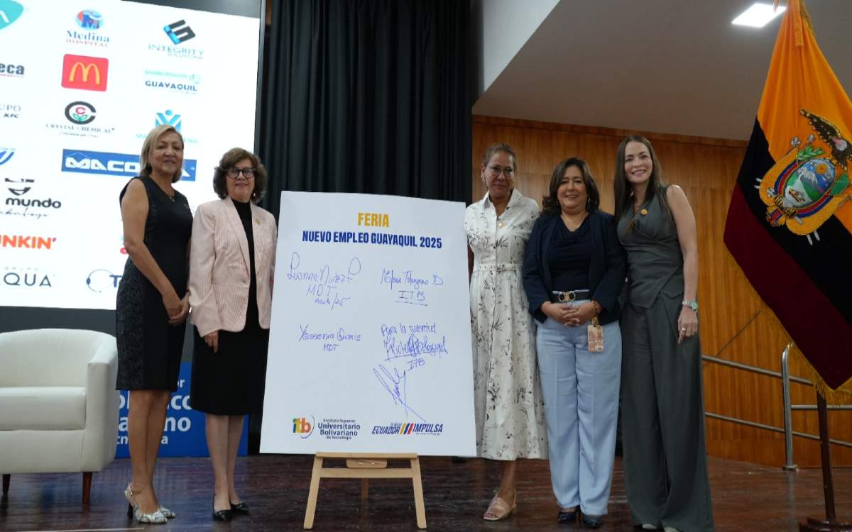 ITB y el Ministerio de Trabajo inauguran la Feria Nuevo Empleo Guayaquil 2025.