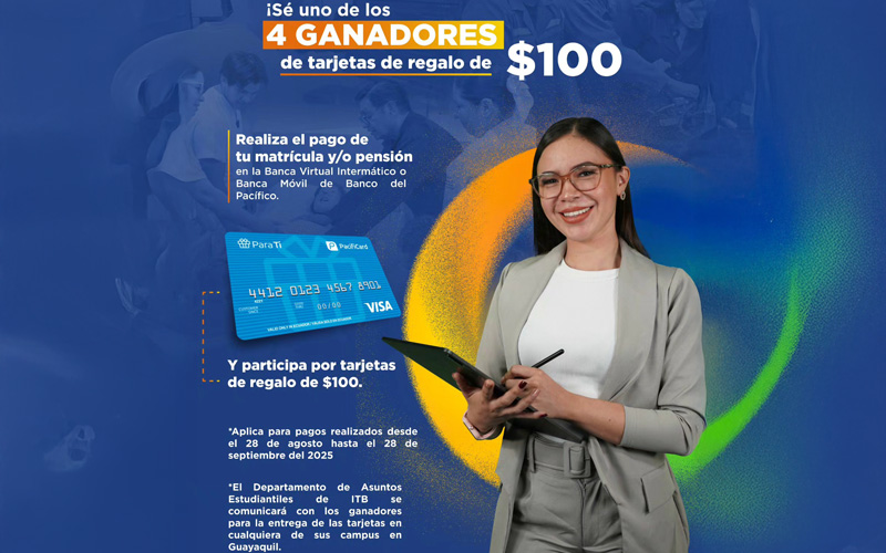 ¡Paga fácil y gana más con ITB y Banco del Pacífico!