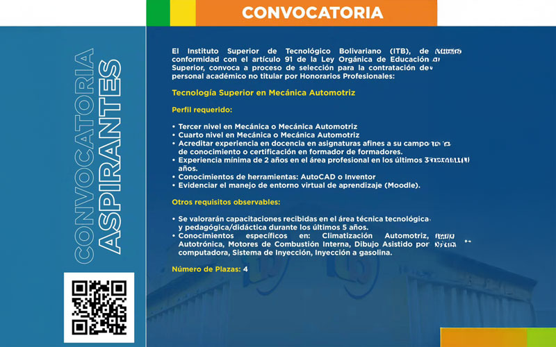 CONVOCATORIA ITB 